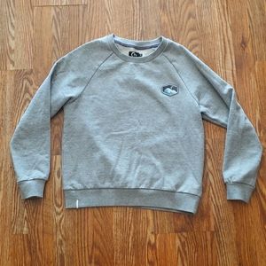 Zyia crew neck sweatshirt, small, gray